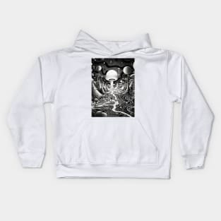 Shaman Dances with the Demon Dance of Fire and Power Kids Hoodie